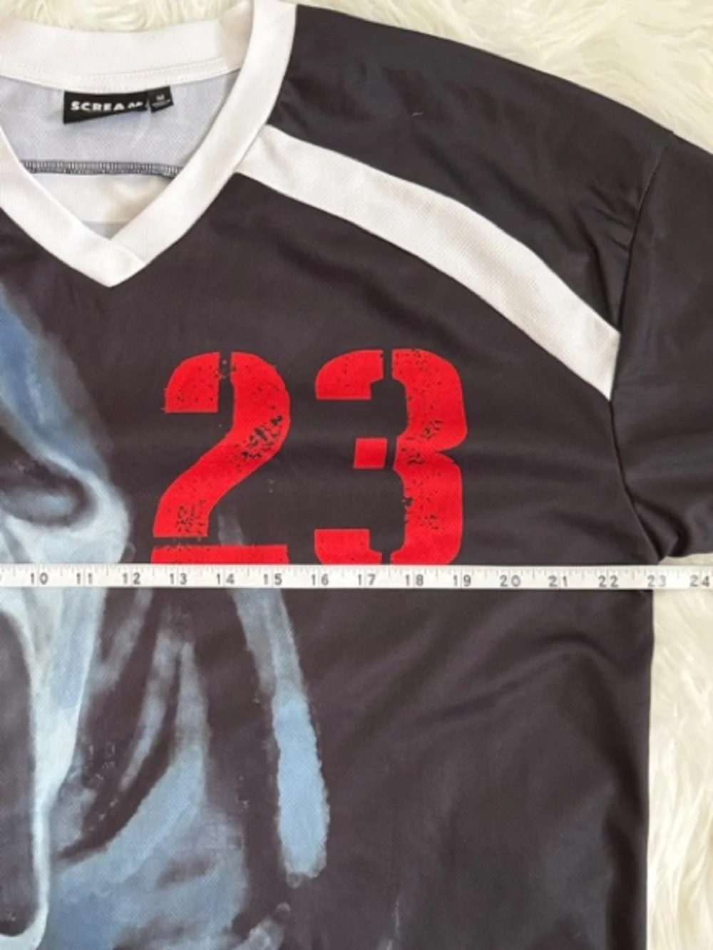 Scream Black Graphic Hockey Jersey with Red '23' Size Medium - Picture 4 of 7